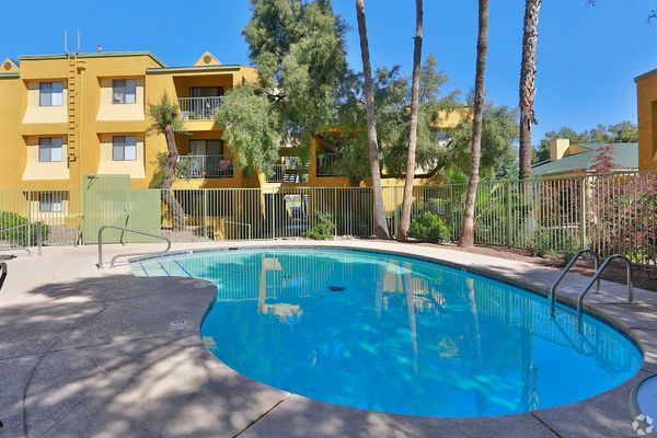 Silverado Apartments community pool and grounds