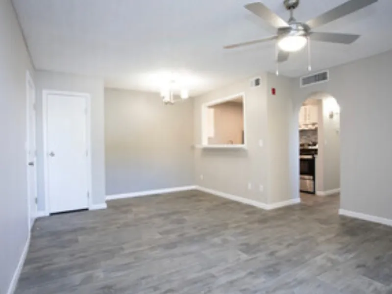 Silverado Apartments renovated living room