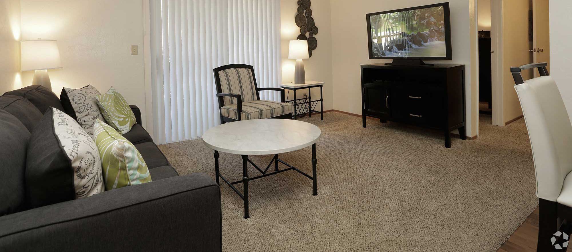 Silverado Apartments interior living room in Tucson, AZ